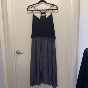 Loft Purple/Black Dress. Size Large.